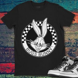 Looney Tunes Bugs Bunny Checkerboard Circle Unisex T-Shirt For Men Women